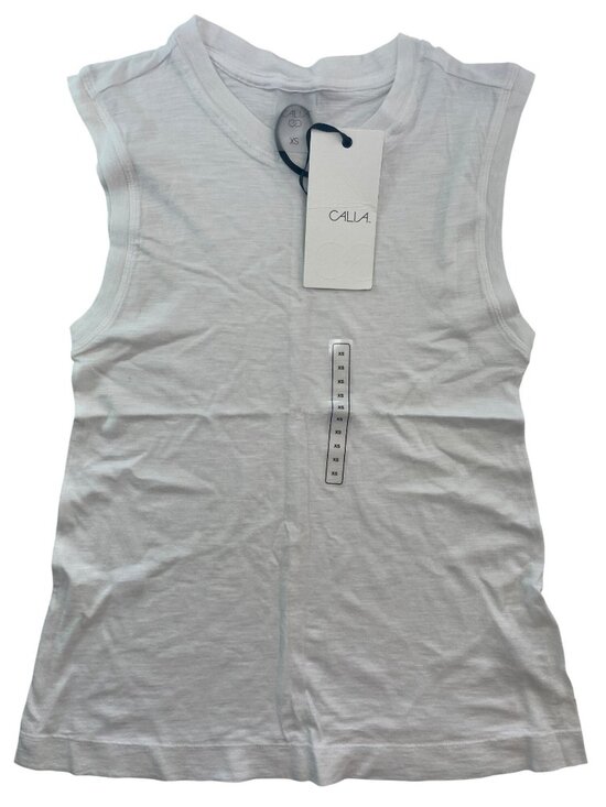 Calia Tops - Calia Everyday Slub Muscle Tee White Odor Control Breathable Women's Size XS NWT